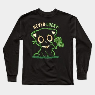 Never lucky on dark Long Sleeve T-Shirt